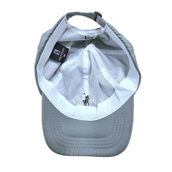 Polo Sport Ralph Lauren Hat Cap Strapback Embroidered Pony #3 Performance Gray - Picture 5 of 6